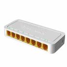 8-Ports 100M RJ45 Mini Switch Home Plug-and-Play Bypass Unmanaged Network Splitter for Bedroom Network Monitoring - 1