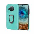 For Nokia X10 / X20 Ring Holder PU Phone Case(Mint Green) - 1