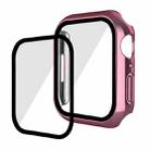 For Apple Watch Series 8 / 7 45mm ENKAY Hat-Prince 2 in 1 PC Frame + 9H Tempered Glass Case(Pink) - 1