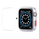 ENKAY  TPU Case  + Full Coverage PET Screen Protector For Apple Watch Series 8 / 7 45mm(Translucent) - 1