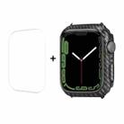 For Apple Watch Series 8 / 7 41mm ENKAY Carbon Fiber PC Case + Full Coverage PET Screen Protector - 1