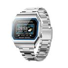 KW18  IP67 0.96 inch Steel Watchband Color Screen Smart Watch(Silver) - 1