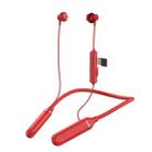 K1688 Neck-mounted Noise Cancelling IPX5 Sports Bluetooth Headphone(Red) - 1