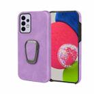 Ring Holder PU Phone Case For Samsung Galaxy A33 5G(Purple) - 1