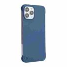 For iPhone 12 / 12 Pro ENKAY Matte Frameless Hard PC Case(Dark Blue) - 1