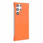 For Samsung Galaxy S22 Ultra 5G ENKAY Matte Frameless Hard PC Case(Orange) - 1