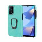 Ring Holder PU Phone Case For OPPO A16 / A16S / A54S(Mint Green) - 1