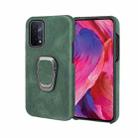 Ring Holder PU Phone Case For OPPO A54 5G / A93 5G / A74 5G(Dark Green) - 1