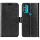 For Motorola Moto G71 5G R64 Texture Single Leather Phone Case(Black) - 1