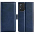 For OPPO Reno7 5G / Find X5 Lite Dual-side Magnetic Flip Leather Case(Dark Blue) - 1
