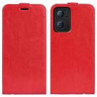 For OPPO Reno7 5G / Find X5 Lite R64 Texture Vertical Flip Leather Phone Case(Red) - 1