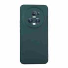 For Honor Magic5 Pro ENKAY Hat-Prince Liquid Silicone Shockproof Soft Phone Case(Dark Green) - 1