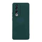 For Honor 90 ENKAY Liquid Silicone Soft Shockproof Phone Case(Dark Green) - 1