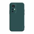 For Xiaomi 12 Pro / 12S Pro ENKAY Liquid Silicone Soft Shockproof Phone Case(Dark Green) - 1