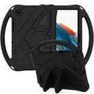 For Samsung Galaxy Tab A8 10.5 2021 X200 / X205 EVA Shockproof Tablet Case with Holder(Black) - 1