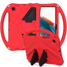 For Samsung Galaxy Tab A8 10.5 2021 X200 / X205 EVA Shockproof Tablet Case with Holder(Red) - 1