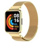 For Xiaomi Redmi Horloge 2 Stainless Steel Watch Band with Watch Frame(Gold) - 1