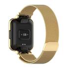 For Xiaomi Redmi Watch 2 Stainless Steel Watch Band with Watch Frame(Gold) - 5