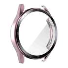 For Huawei Watch GT 3 46mm ENKAY PC Frame + Tempered Glass Protector Case With Scale(Pink) - 1