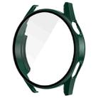 For Huawei Watch GT 3 46mm ENKAY Matte PC Frame + Tempered Glass Protector Case(Dark Green) - 1