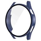 For Huawei Watch GT 3 46mm ENKAY Matte PC Frame + Tempered Glass Protector Case(Dark Blue) - 1