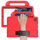 For Galaxy Tab A8 10.5(2021) X200/X205 Diamond  EVA Shockproof Case with Holder & Strap(Red) - 1