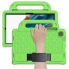 For Galaxy Tab A8 10.5(2021) X200/X205 Diamond  EVA Shockproof Case with Holder & Strap(Green) - 1