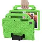 For Galaxy Tab A8 10.5(2021) X200/X205 Diamond  EVA Shockproof Case with Holder & Strap(Green) - 2