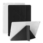 Multi-folding TPU Back Flip Leather Smart Tablet Case for iPad Pro 12.9 inch 2015 / 2017(Black) - 1