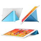 Multi-folding TPU Back Flip Leather Smart Tablet Case for iPad Pro 12.9 inch 2015 / 2017(Sky Blue) - 4