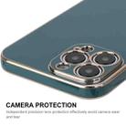 For iPhone 12 Pro ENKAY Plated Gold Edge TPU Case(Light Green) - 6
