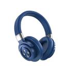 A51 USB Charging Wireless Bluetooth HIFI Stereo Headset with Mic(Blue) - 1