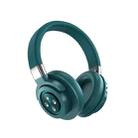 A51 USB Charging Wireless Bluetooth HIFI Stereo Headset with Mic(Green) - 1