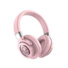 A51 USB Charging Wireless Bluetooth HIFI Stereo Headset with Mic(Pink) - 1