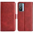 For vivo Y76 5G / Y76S 5G / Y74S Dual-side Magnetic Buckle Leather Case(Red) - 1