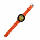 For Samsung Galaxy Watch4 44mm Silicone Hollowed-Out Printed Watch Band(Orange) - 1