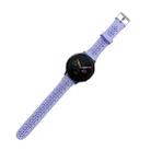 For Samsung Galaxy Watch4 44mm Silicone Hollowed-Out Printed Watch Band(Clove Purple) - 1