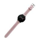 For Samsung Galaxy Watch4 44mm Silicone Hollowed-Out Printed Watch Band(Pink) - 1