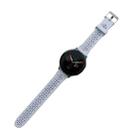 For Samsung Galaxy Watch4 44mm Silicone Hollowed-Out Printed Watch Band(Grey) - 1