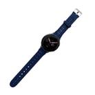 For Samsung Galaxy Watch4 40mm Silicone Hollowed-Out Printed Watch Band(Midnight Blue) - 1