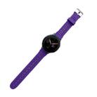 For Samsung Galaxy Watch4 40mm Silicone Hollowed-Out Printed Watch Band(Purple) - 1