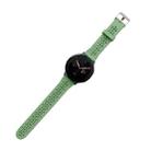 For Samsung Galaxy Watch4 Classic 46mm Silicone Hollowed-Out Printed Watch Band(Grass Green) - 1