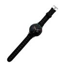 For Samsung Galaxy Watch4 Classic 46mm Silicone Hollowed-Out Printed Watch Band(Black) - 1
