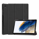 For Samsung Galaxy Tab A8 10.5 2021 ENKAY Custer Texture Leather Smart Tablet Case(Black) - 1