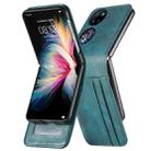 For Huawei P50 Pocket Wallet Card Folding Phone Case(Blue) - 3