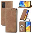 For Honor X10 Max 5G Retro Skin Feel Magnetic Horizontal Flip Leather Phone Case(Brown) - 1