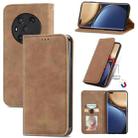 For Honor Magic3 Retro Skin Feel Magnetic Horizontal Flip Leather Phone Case(Brown) - 1