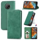 For Nokia G300 Retro Skin Feel Magnetic Horizontal Flip Leather Phone Case(Green) - 1