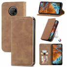 For Nokia G300 Retro Skin Feel Magnetic Horizontal Flip Leather Phone Case(Brown) - 1