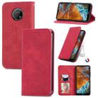 For Nokia G300 Retro Skin Feel Magnetic Horizontal Flip Leather Phone Case(Red) - 1